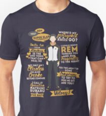 Natsuki Subaru Quotes Unisex T-Shirt