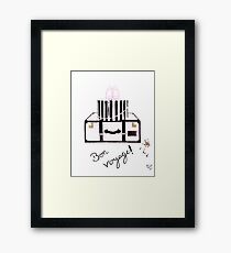 Bon Voyage Watercolour Illustration Framed Print