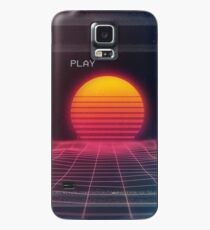 Digitaler Sonnenuntergang Hülle & Klebefolie für Samsung Galaxy