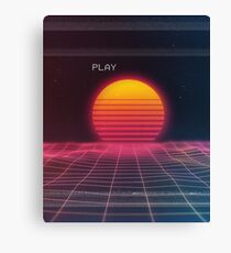 Digital sunset Canvas Print