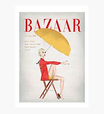 Harpers Bazaar Illustration Photographic Print