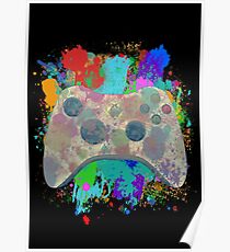 Painted Xbox 360 Controller Poster
