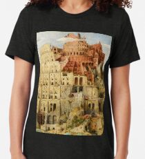 Pieter Bruegel Tower of Babel Tri-blend T-Shirt