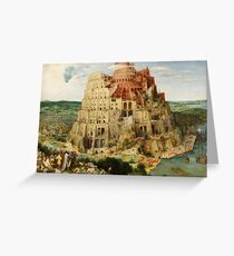 Pieter Bruegel Tower of Babel Greeting Card