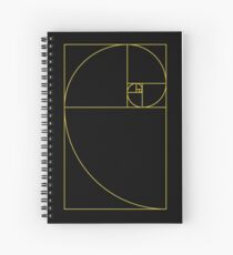 Golden Spiral Sacred Geometry Spiral Notebook