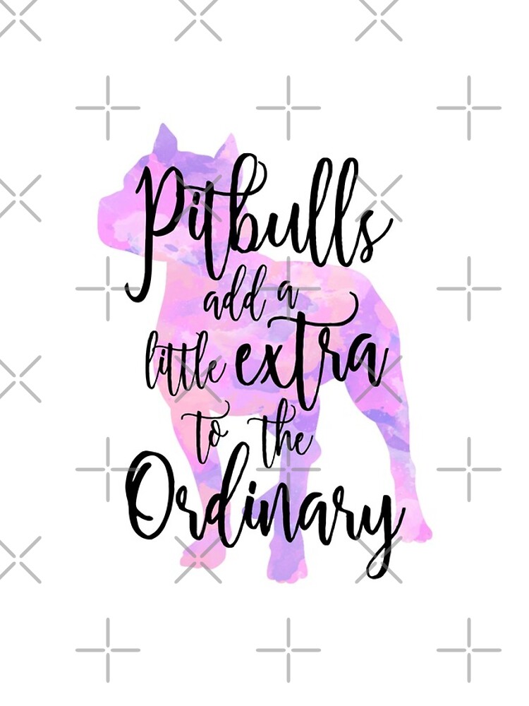 Extraordinary Pitbull Watercolor by NestToNest