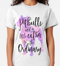 Extraordinary Pitbull Watercolor Classic T-Shirt