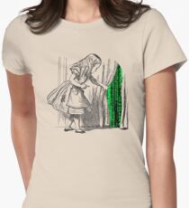 Follow the white rabbit Women's Fitted T-Shirt