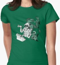HS Thompson writing Women's Fitted T-Shirt