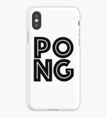 Pong Square Black iPhone Case/Skin