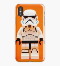 Lego Storm Trooper on Orange iPhone Case/Skin