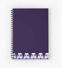 Purple Lego Star Wars Heads Spiral Notebook