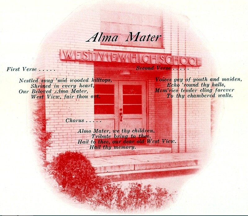 "West View High School Alma Mater" by oddpittsburgh Redbubble