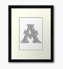Letter A Art Framed Print