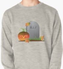 Halloween Pumpkin by Tombstone Illustration Pullover