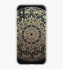 Glimmering Golden Grace Mandala iPhone Case