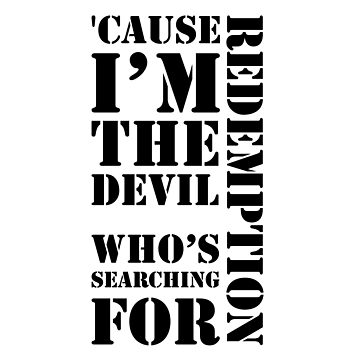 Måneskin - 'Cause I'm the Devil who's searching for Redemption | Sticker