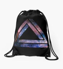 Paradoxical space triangle Drawstring Bag
