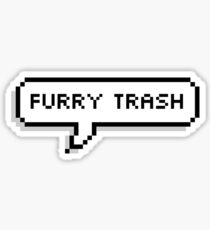 Furry Trash Speech Bubble Sticker