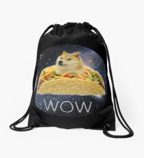 Taco Doge Drawstring Bag