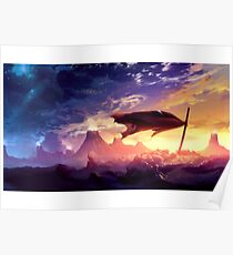 Kamina Grave Gurren Laggan Anime Poster