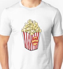 Cartoon Popcorn Bag Unisex T-Shirt
