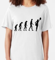 Cheerleading der Evolution Slim Fit T-Shirt