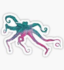 Vector illustration with octopus Sticker