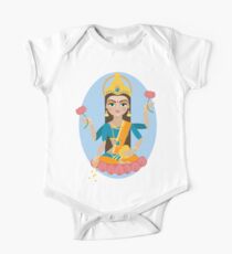 Illustration der Hindu-Gottheit Mutter Lakshmi Baby Body Kurzarm