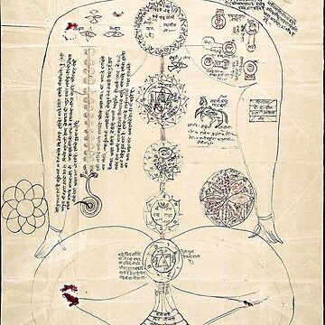 Artwork thumbnail, Kundalini Power - Indic Manuscript 347 by Mantra-tshirt