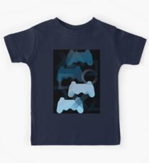 PS3 Gaming blue Kids Tee