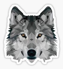 Crystalline Wolf Sticker