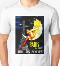 "PARIS" Vintage Follies Reisedruck Slim Fit T-Shirt