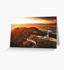 hollywood sign Greeting Card