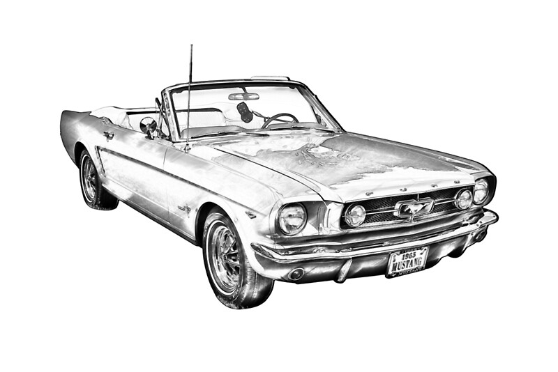 1965. mustang. automobile. automotive. digital. usa. old. car. and. horse. ...