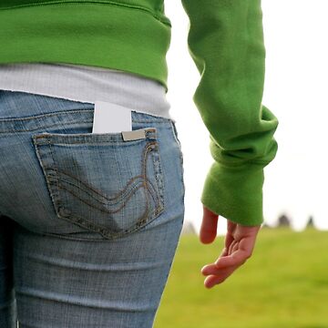 Back of a woman in underwear dressing up