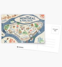 Carte de Montréal, Canada Cartes postales