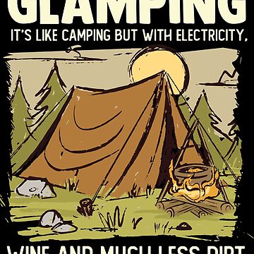 Glamping Definition, Glamper Women Wine Funny Camping Gift idea