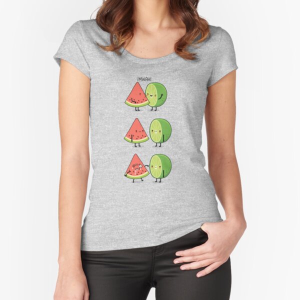 First kiss Fitted Scoop T-Shirt
