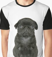 Cute Black Pug puppy Graphic T-Shirt