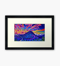 Psychedelic Landscape Framed Print