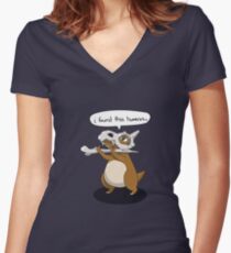 I found This Humerus Women's Fitted V-Neck T-Shirt