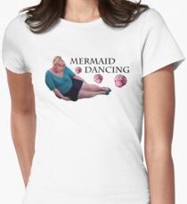 Mermaid Dancing - Fat Amy Fitted T-Shirt