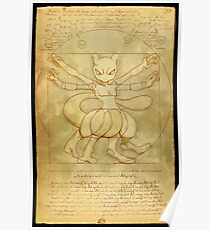 Vitruvian Monster Poster