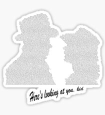 Casablanca Ending Scene Image and Dialogue Sticker