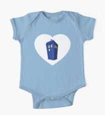 Tardis Heart One Piece - Short Sleeve
