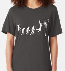 Basketball Evolution Funny T Shirt Slim Fit T-Shirt