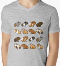 Guinea Pig Procession Men's V-Neck T-Shirt