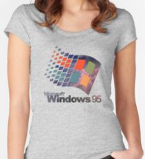 Windows 95 - Galaxy Women's Fitted Scoop T-Shirt