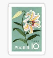 1961 Japan Lily Briefmarke Sticker